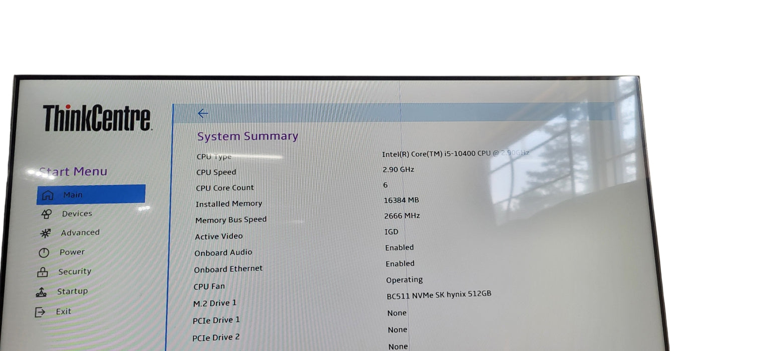ThinkCentre M70C SFF i5-10400 CPU |16GB DDR4 | 256GB NVME