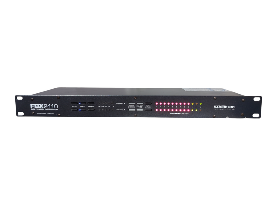 Sabine FBX2410 Feedback Exterminator 1U Rack Mount Unit FBX 2410