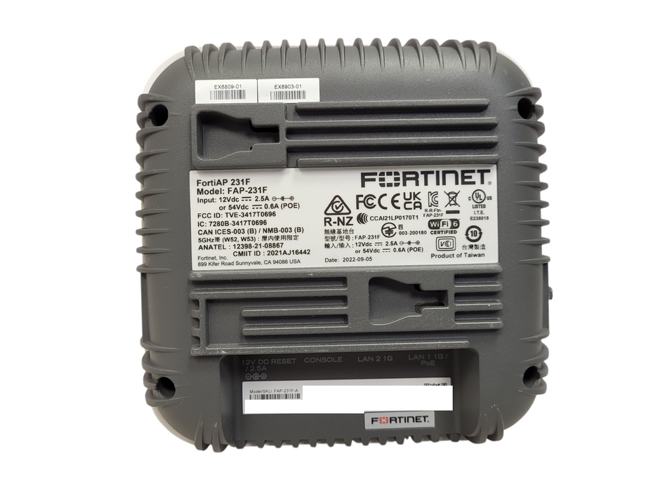 Fortinet FortiAP 231-F Wifi 6 Access Point FAP-231F | Unit Only | No License