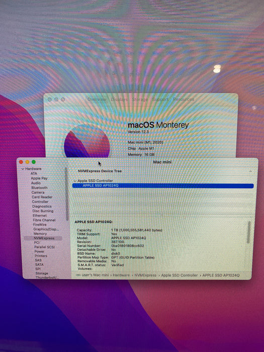 Apple Mac Mini M1 2020 16GB RAM 1TB SSD
