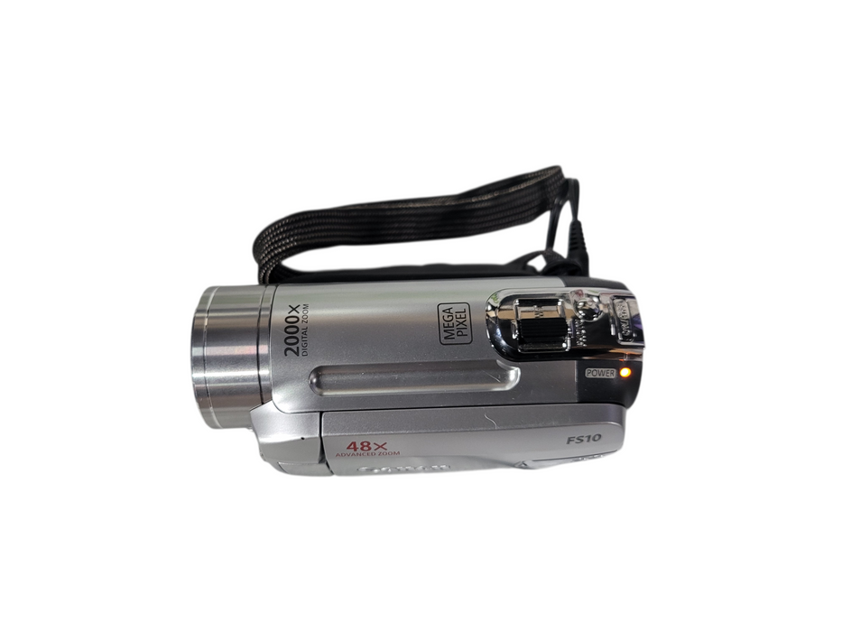 Canon FS10 Silver SD Handheld Camcorder 48x Zoom