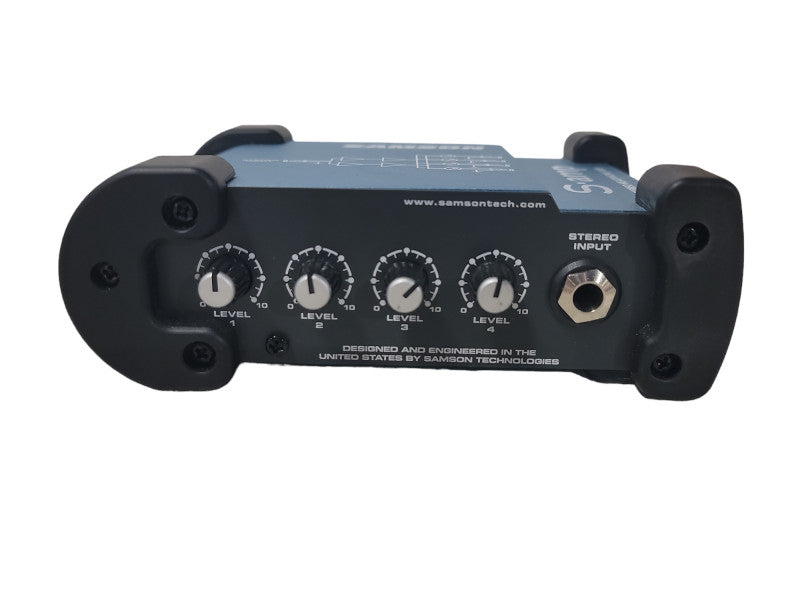 Samson S-amp Stereo Headphone Amp Amplifier 4 Four Channel With Power supply