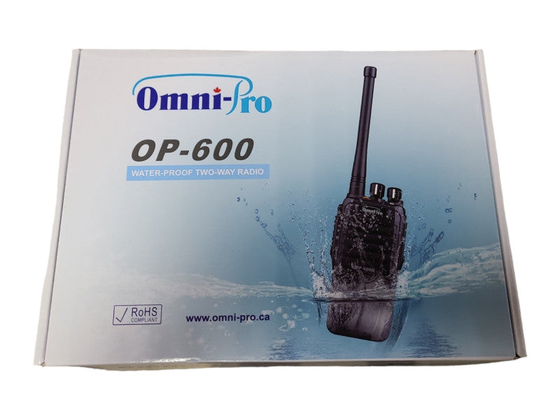 New Open Box Omni-Pro OP-600 | 400-470MHz Water Proof Two-Way Radio