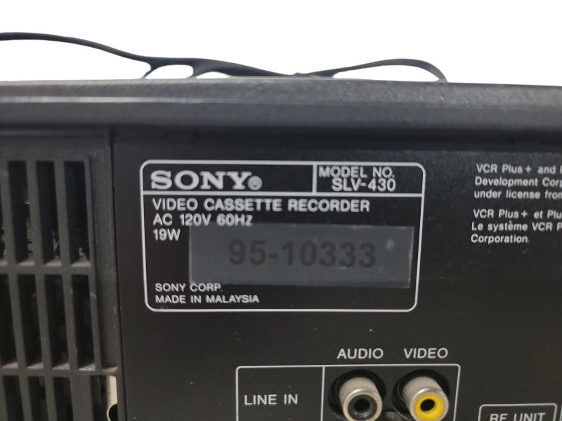 Video Cassette Recorder SLV-E430