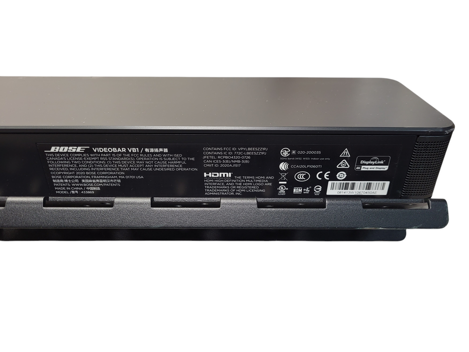 Bose VideoBar VB1 Home Office/Conference Room 4K Camera Video Soundbar No AC