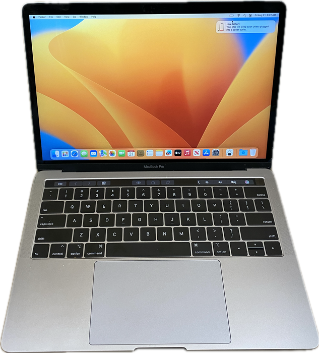 Apple MacBook Pro 13 2018 TouchBar i7-8559U 16GB RAM 512GB SSD No Power Adapter