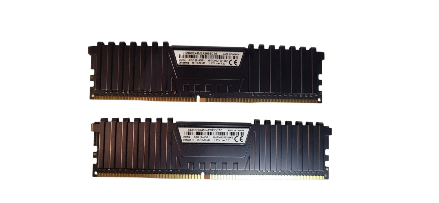 Corsair Vengeance 8GB (2x4GB) DDR4-2666 Desktop RAM Kit – CMK8GX4M2A2666C16