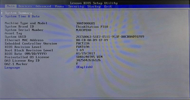 Lenovo ThinkStation P310 | Xeon E3-1245 v5 @ 3.50GHz 4C, 8GB DDR4, No HDD/OS