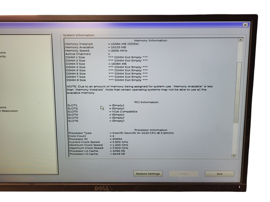Dell Precision 5820 | Xeon W-2123 @3.60GHz 16GB DDR4 950W PSU NO HDD