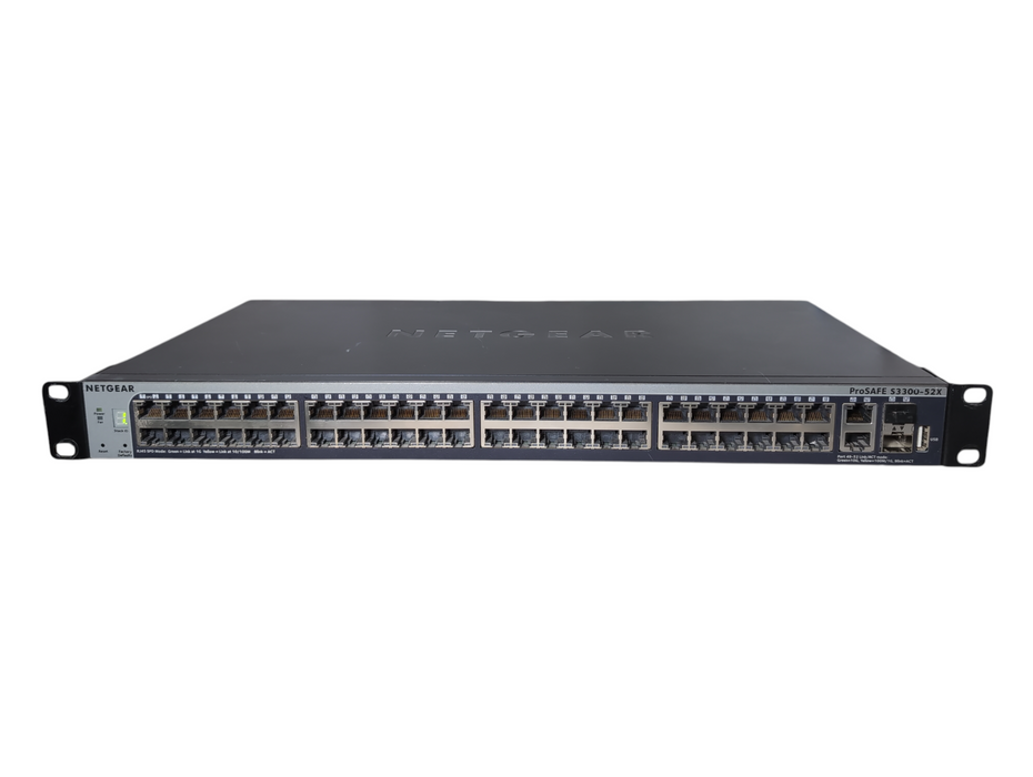 NetGear GS752TXP ProSafe S3300-52X-PoE+ 48 Port Gigabit Switch + 4 10G Uplinks