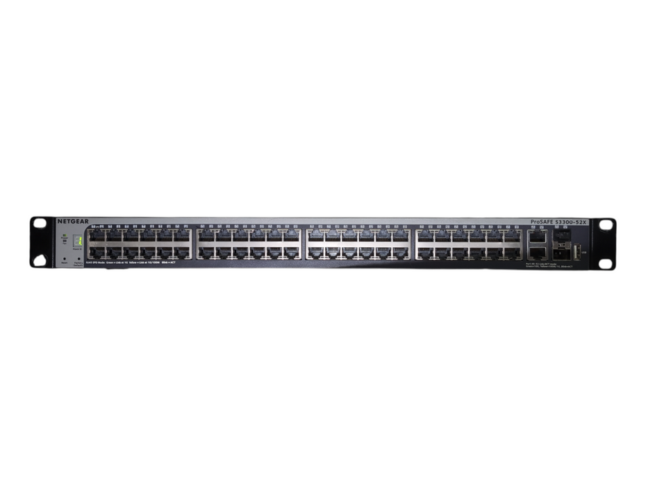 NetGear GS752TXP ProSafe S3300-52X-PoE+ 48 Port Gigabit Switch + 4 10G Uplinks