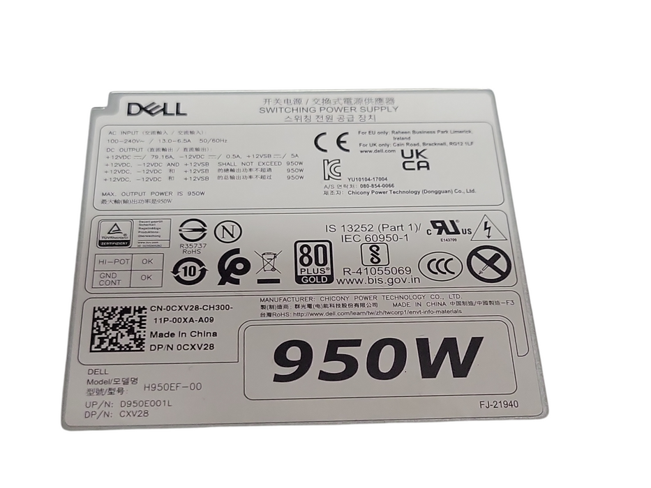 Dell 950W Power Supply 0CXV28 for Precision T5820 T7820