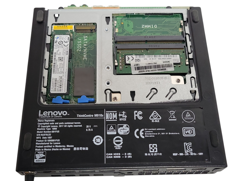 Lenovo ThinkCentre M910x, Core i7-7700T 2.90GHz, 8GB RAM, 256GB Nvme, WiFi, READ