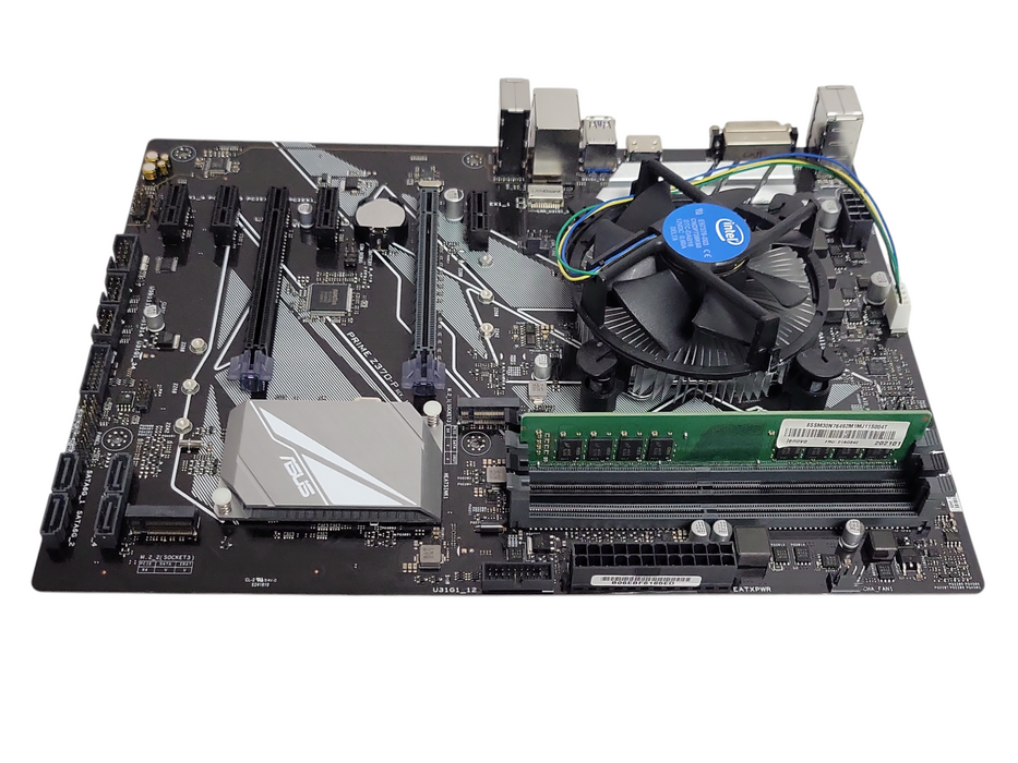 Asus Prime Z370-P LGA 1151 Board with Core I3-8100 3.60GHz CPU, 16GB DDR4 RAM