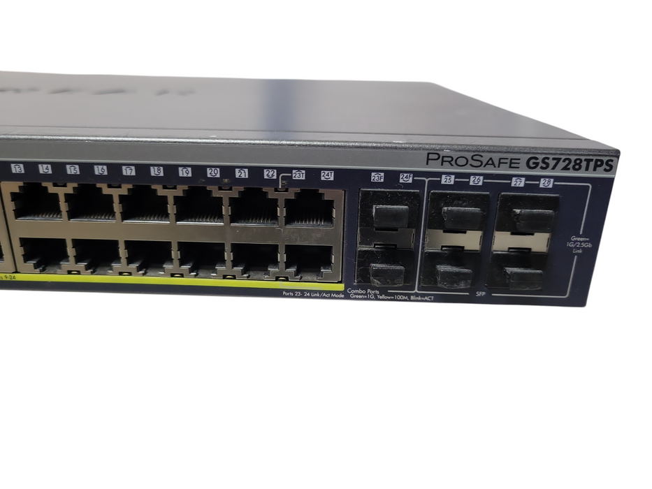 NetGear ProSafe GS728TP 24-Port PoE Rack-Mountable Ethernet Smart Switch