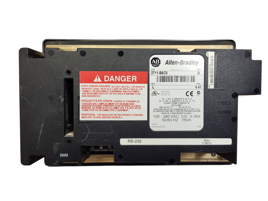 Allen Bradley PanelView 600 Standard Operator Terminal 2711-B6C8