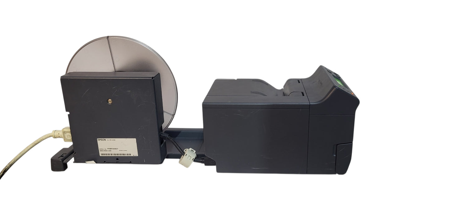 Epson TM-L500A M254A Label/Ticket POS Printer + SU-RPL500B Roll Holder & AC