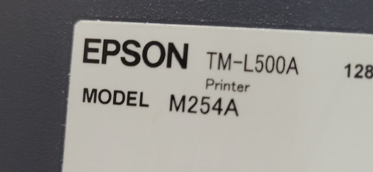 Epson TM-L500A M254A Label/Ticket POS Printer + SU-RPL500B Roll Holder & AC