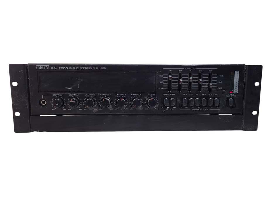 InterM PA-2000 6 Channel 5-Band EQ Public Address Amplifier