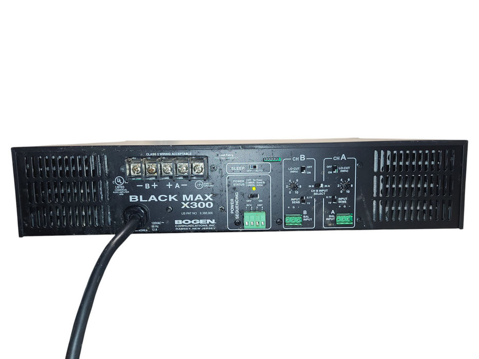 Bogen Black Max X300 Amplifier (X300) READ