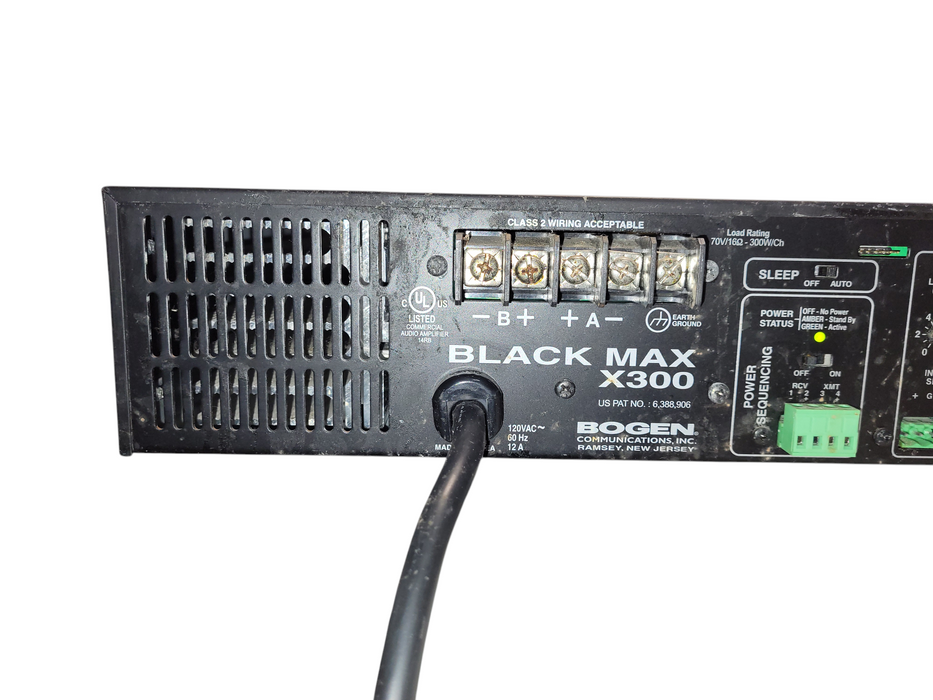 Bogen Black Max X300 Amplifier (X300) READ