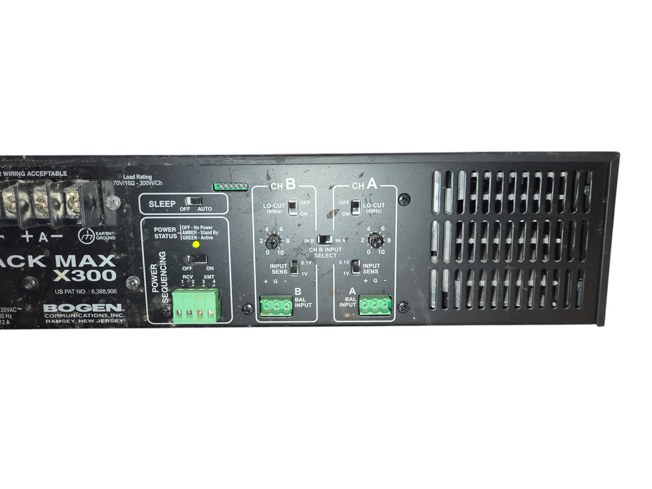 Bogen Black Max X300 Amplifier (X300) READ