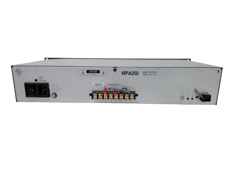 BIAMP MPA250 Single Channel 250W Rackmount Amplifier