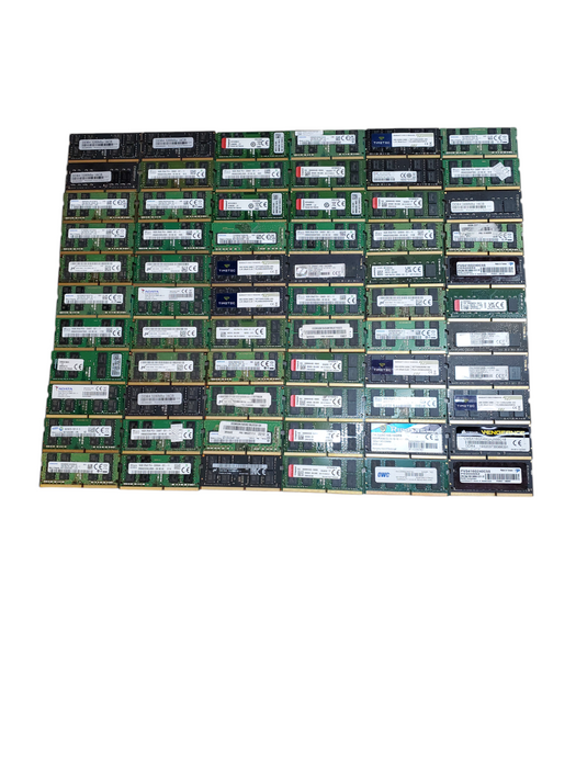 Lot of 66x 16GB DDR4 SODIMM Assorted Laptop RAMs