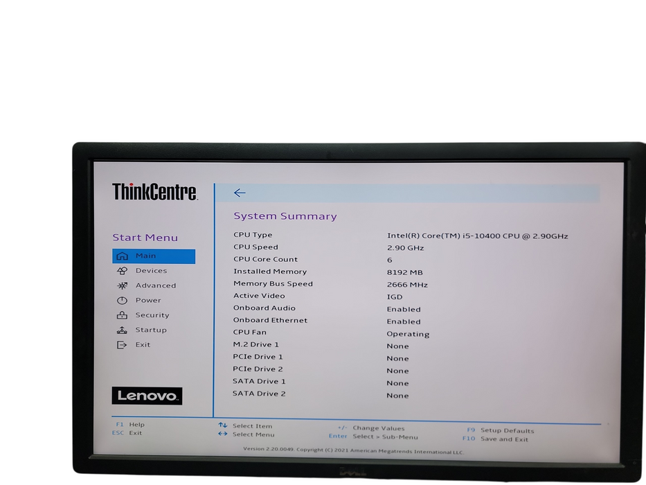 Lenovo ThinkCentre M70c SFF i5 - 10400 @ 2.90GHz 8GB DDR4 Ram No HDD