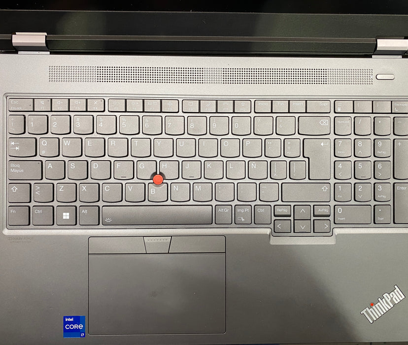 Lenovo ThinkPad P16 Gen1 i7-12800HX RTX A1000 16GB RAM 256SSD Spanish Keyboard