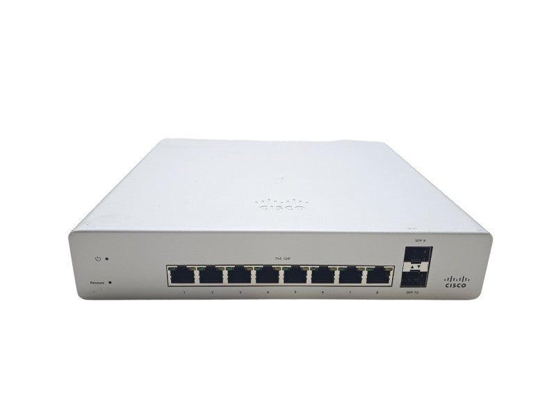 Cisco Meraki MS220-8P | 8-Port Gigabit PoE 124W Network Switch | UNCLAIMED
