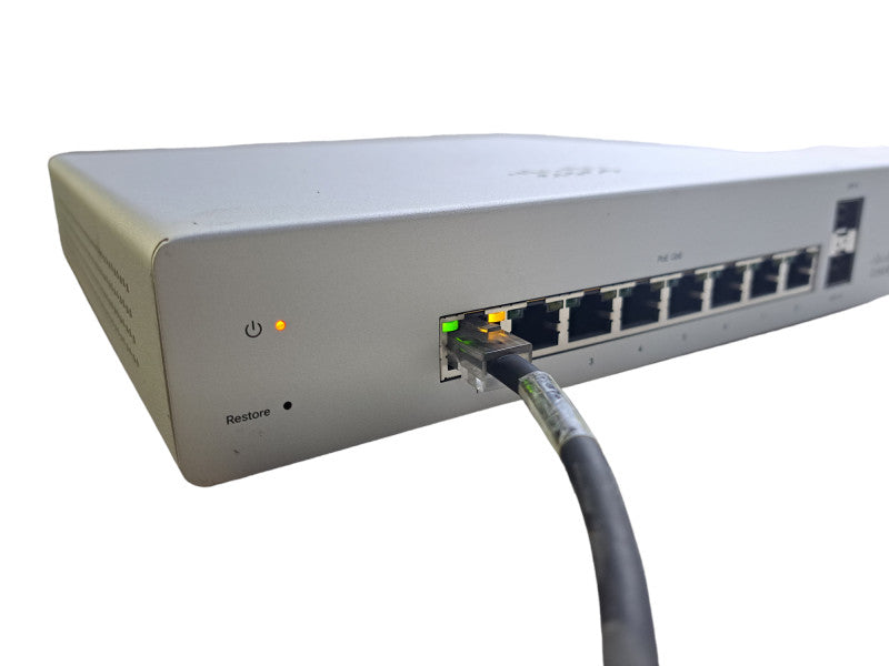 Cisco Meraki MS220-8P | 8-Port Gigabit PoE 124W Network Switch | UNCLAIMED