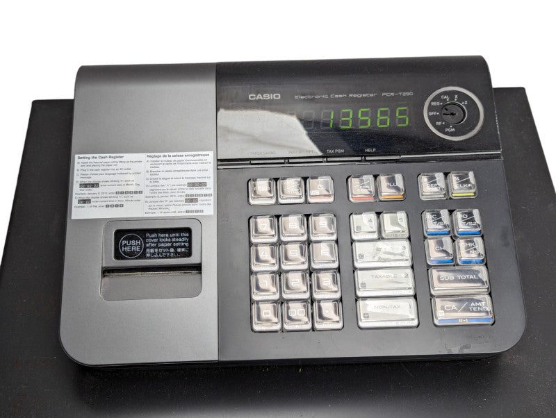CASIO PCR-T290L Electronic Cash Register Cash Drawer Please READ  -