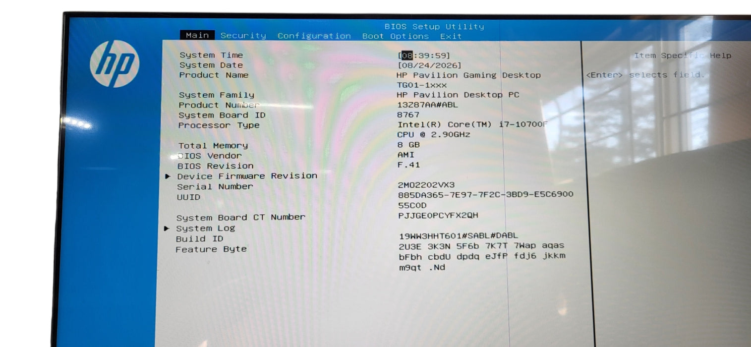 HP Pavilion Desktop PC  i7-10700 CPU | 8GB DDR4 | GT730 GPU |256GB NVME
