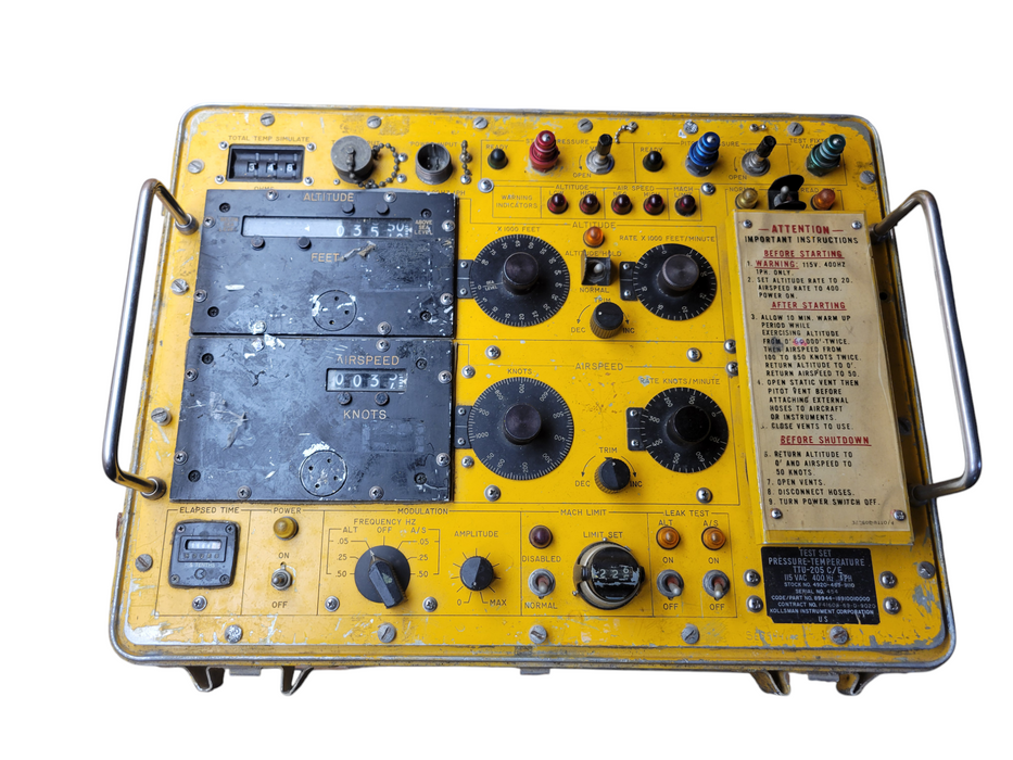 Garrett/Kollsman/Testvonics TTU 205 CE Pressure Temperature Test Set TTU-205 C/E