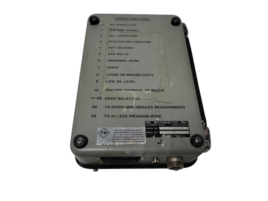 IRD Mechanalysis Model 818 Machinery Maintenance Data Collector EV11