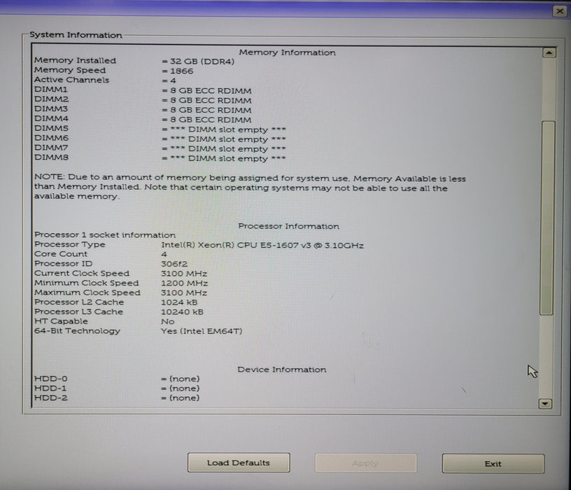 Dell Precision Tower 5810 |Xeon E5-1607 v3 @3.10GHz 32GB DDR4| NO HDD| FIREPRO W