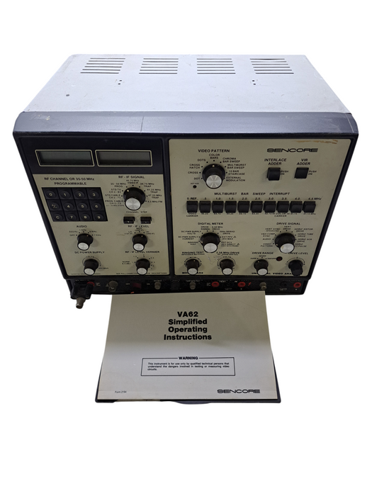 Sencore VA62 Universal Video Analyzer *READ*