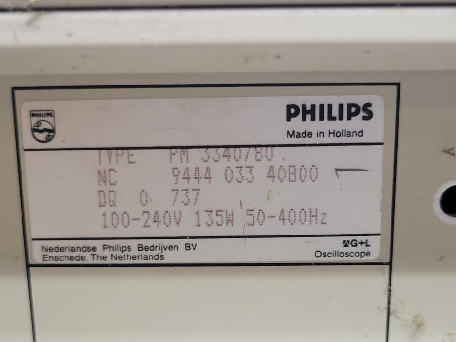 Philips PM 3340 2GHz digitizing oscilloscope, READ