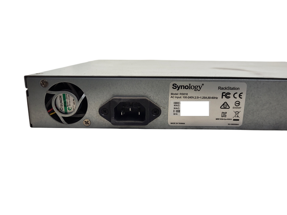 Synology RS816 4-bay NAS RackStation w/ 3x 1TB HDD