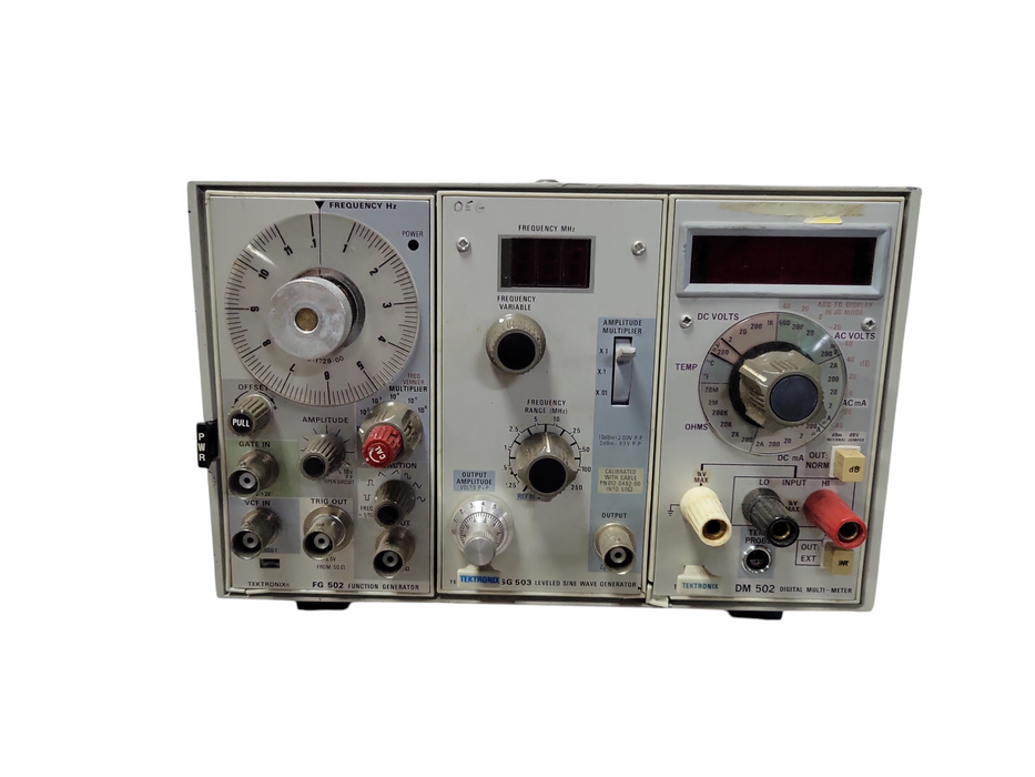 Tektronix TM503 w/ FG502 11MHz Gen AF501 Filter AM501 Amp