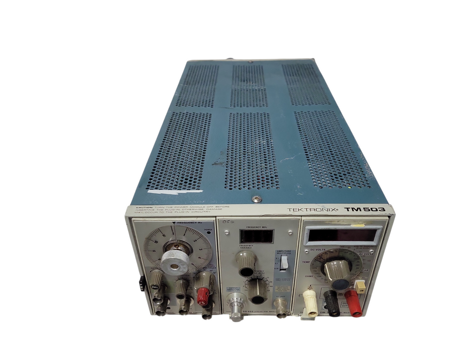 Tektronix TM503 w/ FG502 11MHz Gen AF501 Filter AM501 Amp