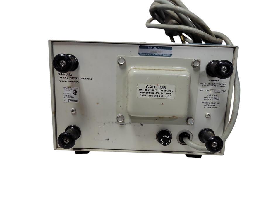 Tektronix TM503 w/ FG502 11MHz Gen AF501 Filter AM501 Amp