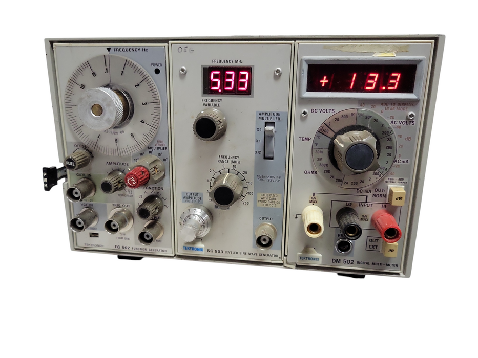 Tektronix TM503 w/ FG502 11MHz Gen AF501 Filter AM501 Amp