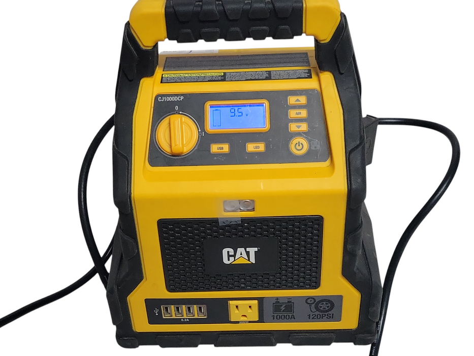 Cat CJ1000DCP Jump starter and Compressor, READ