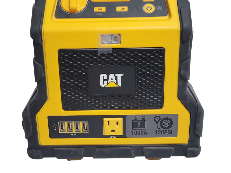 Cat CJ1000DCP Jump starter and Compressor, READ