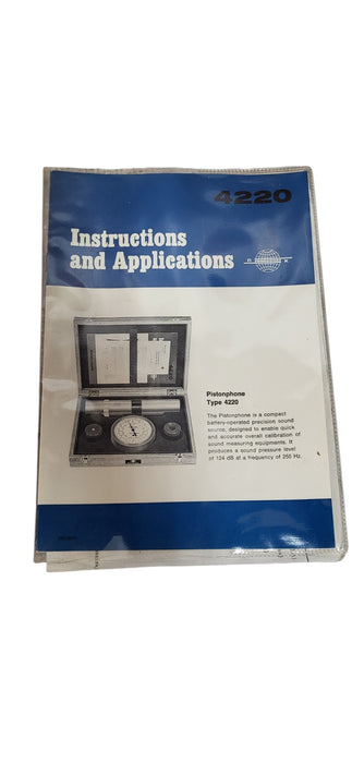 B&K Bruel & Kjaer Type 4220 Precision Sound Level Calibrator | Untested