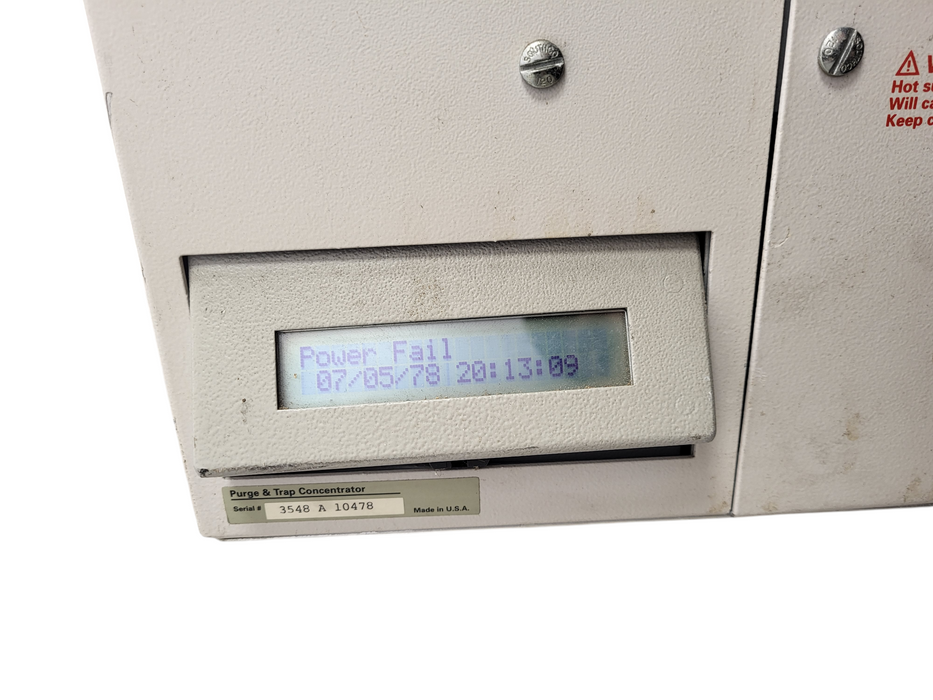 HP G1901-60500 purge and trap analytical instrument READ