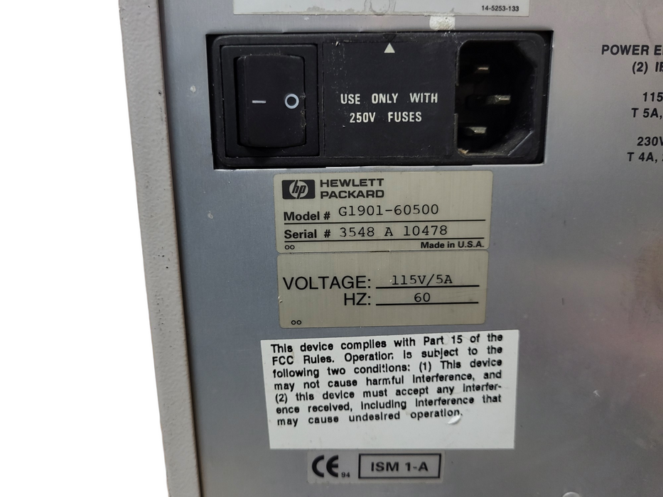 HP G1901-60500 purge and trap analytical instrument READ