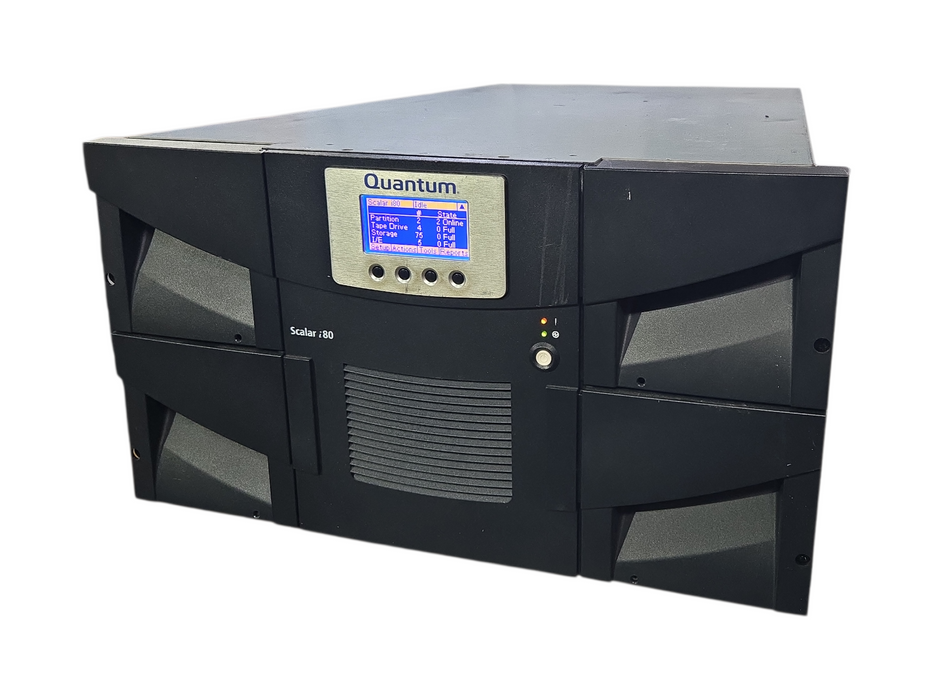 Quantum Scalar i80 6U 80-Slot Tape Library w/ 4x LTO-5 Drive